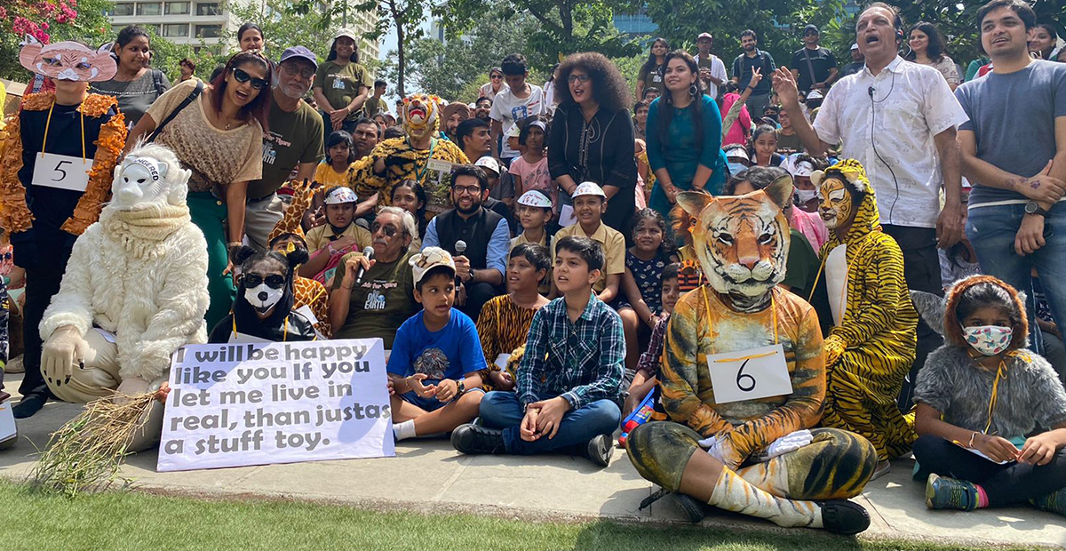 Lodha World School On World Environment Day Takes Pledge To Save Tiger